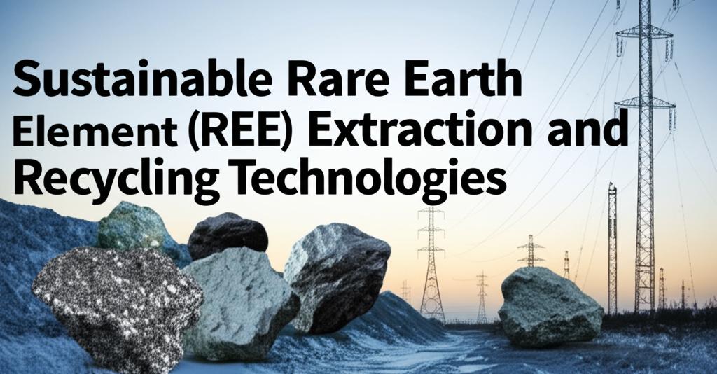 Sustainable Rare Earth Element (REE) Extraction and Recycling Technologies
