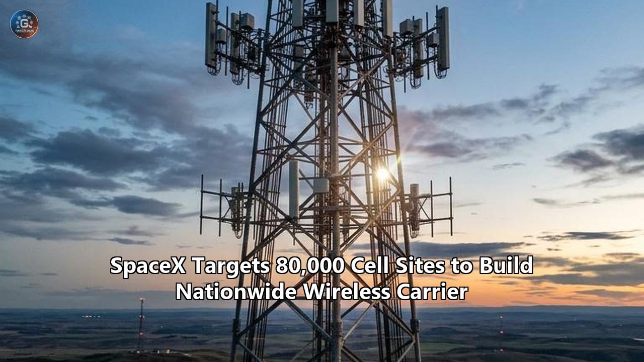 SpaceX Targets 80,000 Cell Sites to Build Nationwide Wireless Carrier