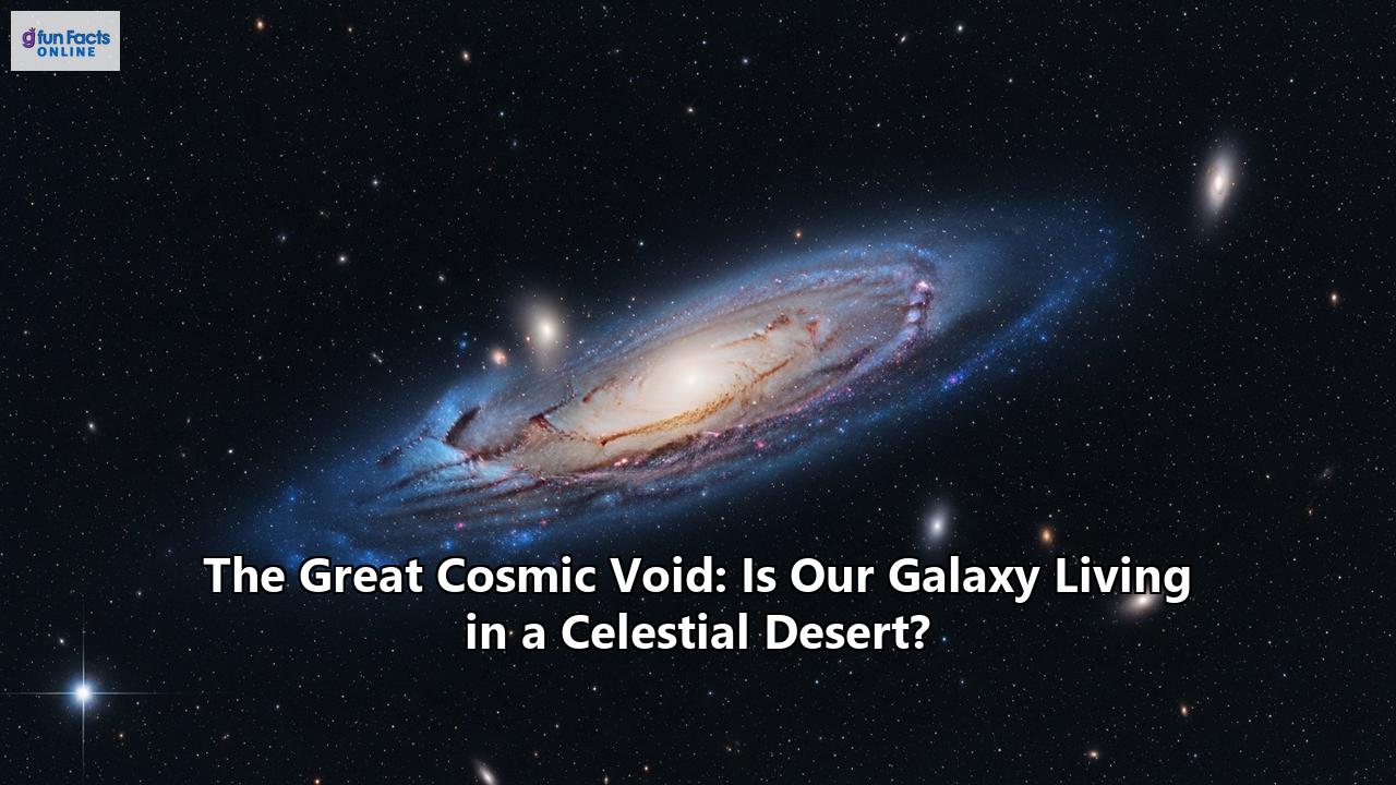 The Great Cosmic Void: Is Our Galaxy Living in a Celestial Desert?
