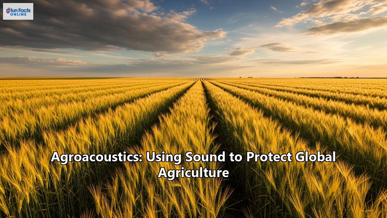 Agroacoustics: Using Sound to Protect Global Agriculture