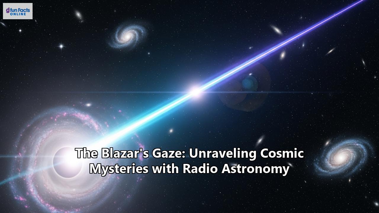 The Blazar's Gaze: Unraveling Cosmic Mysteries with Radio Astronomy