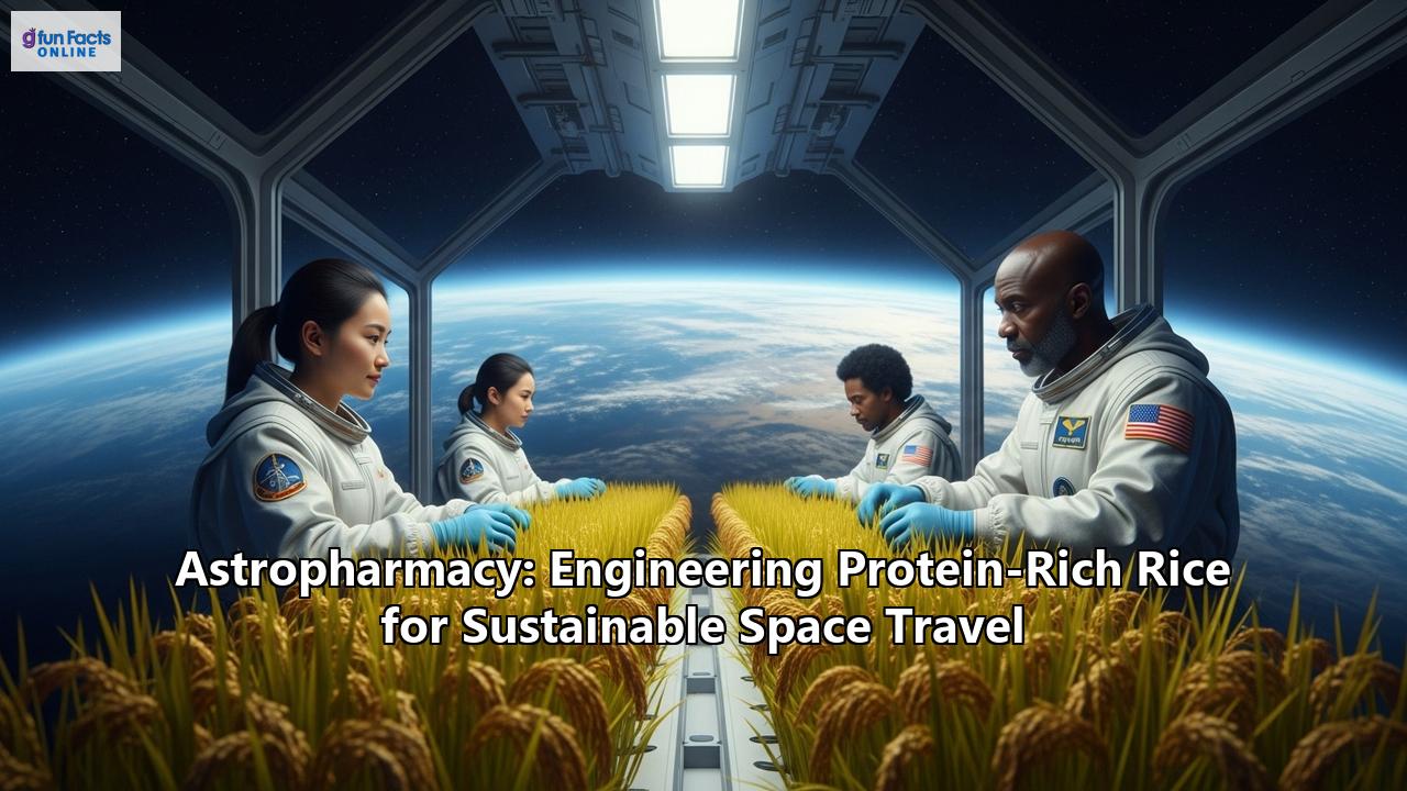 Astropharmacy: Engineering Protein-Rich Rice for Sustainable Space Travel