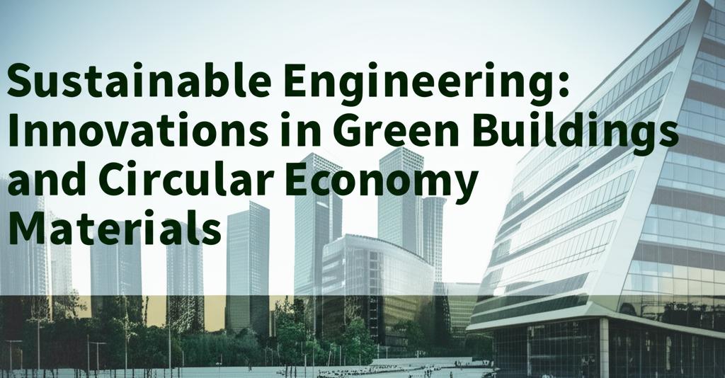 Sustainable Engineering: Innovations in Green Buildings and Circular Economy Materials