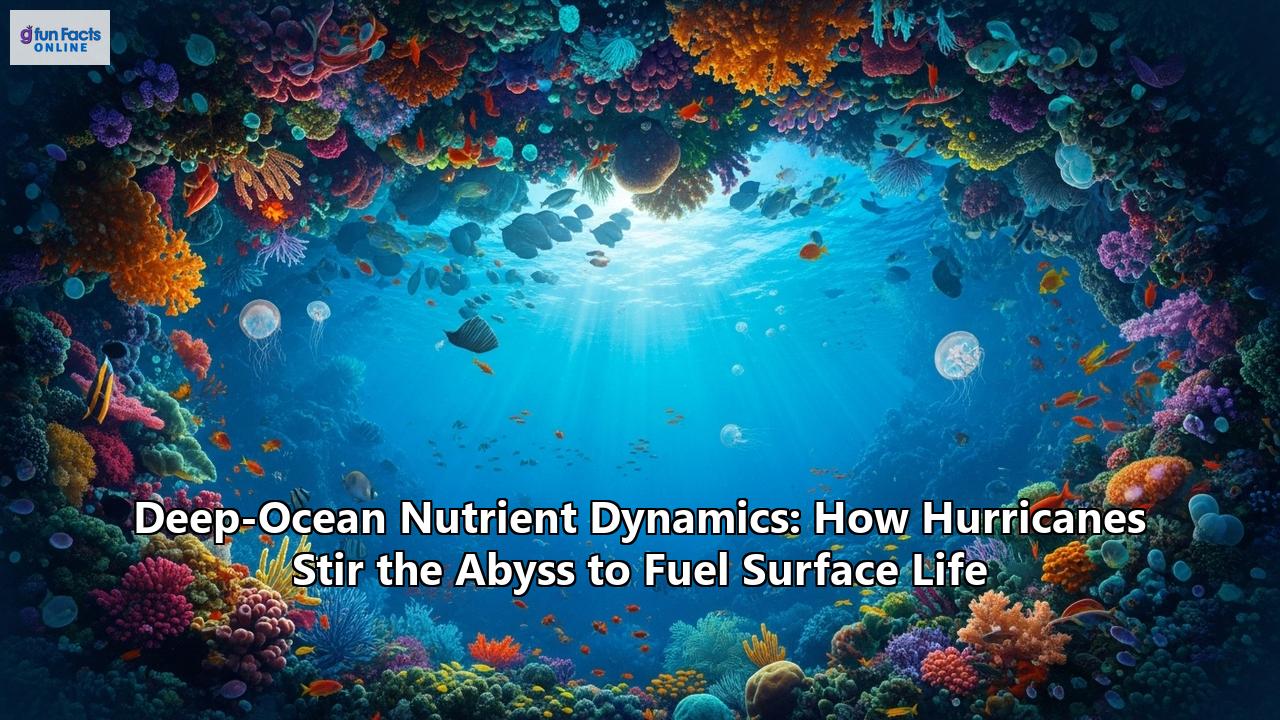 Deep-Ocean Nutrient Dynamics: How Hurricanes Stir the Abyss to Fuel Surface Life