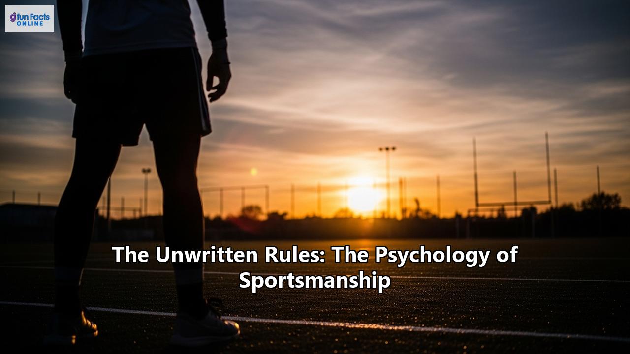 The Unwritten Rules: The Psychology of Sportsmanship
