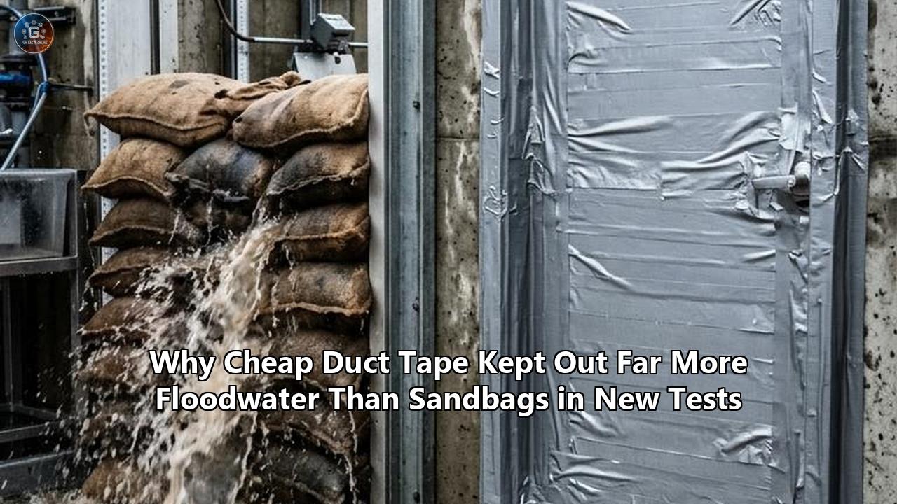 Why Cheap Duct Tape Kept Out Far More Floodwater Than Sandbags in New Tests