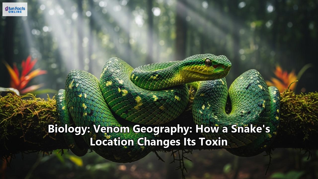 Biology: Venom Geography: How a Snake's Location Changes Its Toxin
