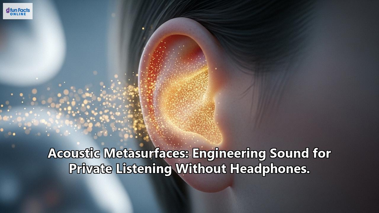 Acoustic Metasurfaces: Engineering Sound for Private Listening Without Headphones.