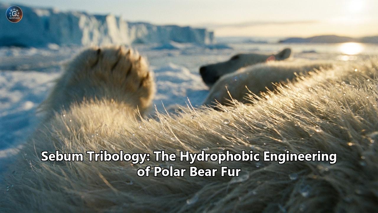 Sebum Tribology: The Hydrophobic Engineering of Polar Bear Fur