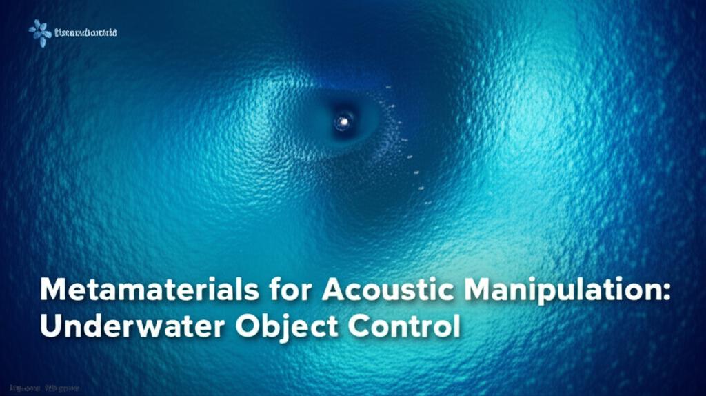 Metamaterials for Acoustic Manipulation: Underwater Object Control