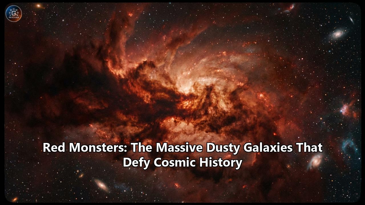 Red Monsters: The Massive Dusty Galaxies That Defy Cosmic History