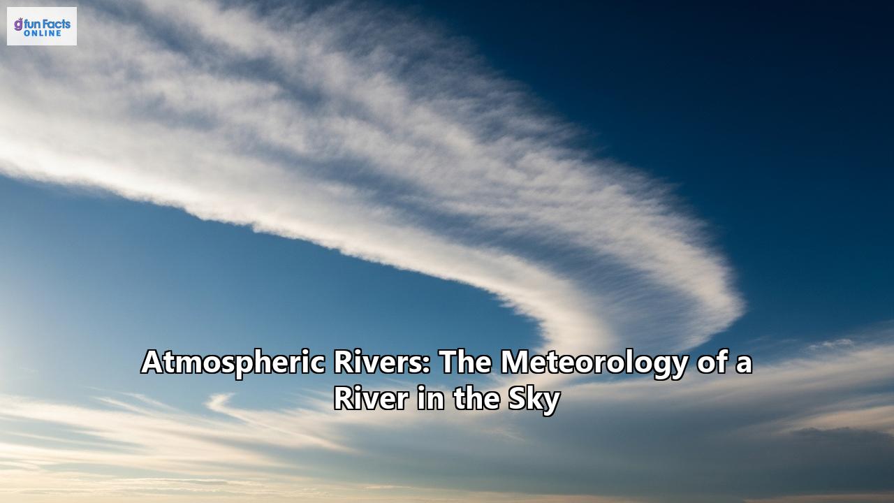 Atmospheric Rivers: The Meteorology of a River in the Sky