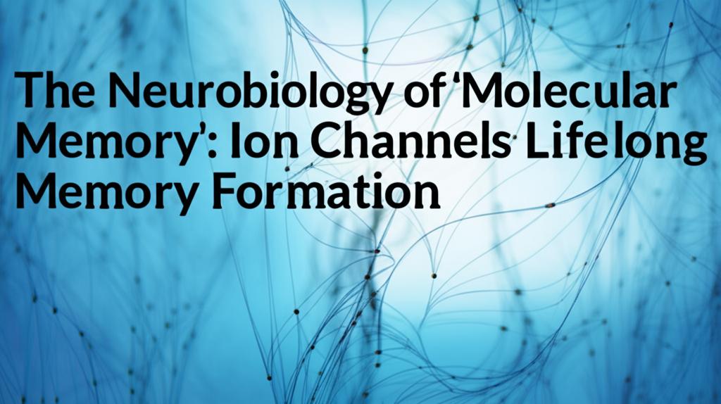 The Neurobiology of 'Molecular Memory': Ion Channels and Lifelong Memory Formation