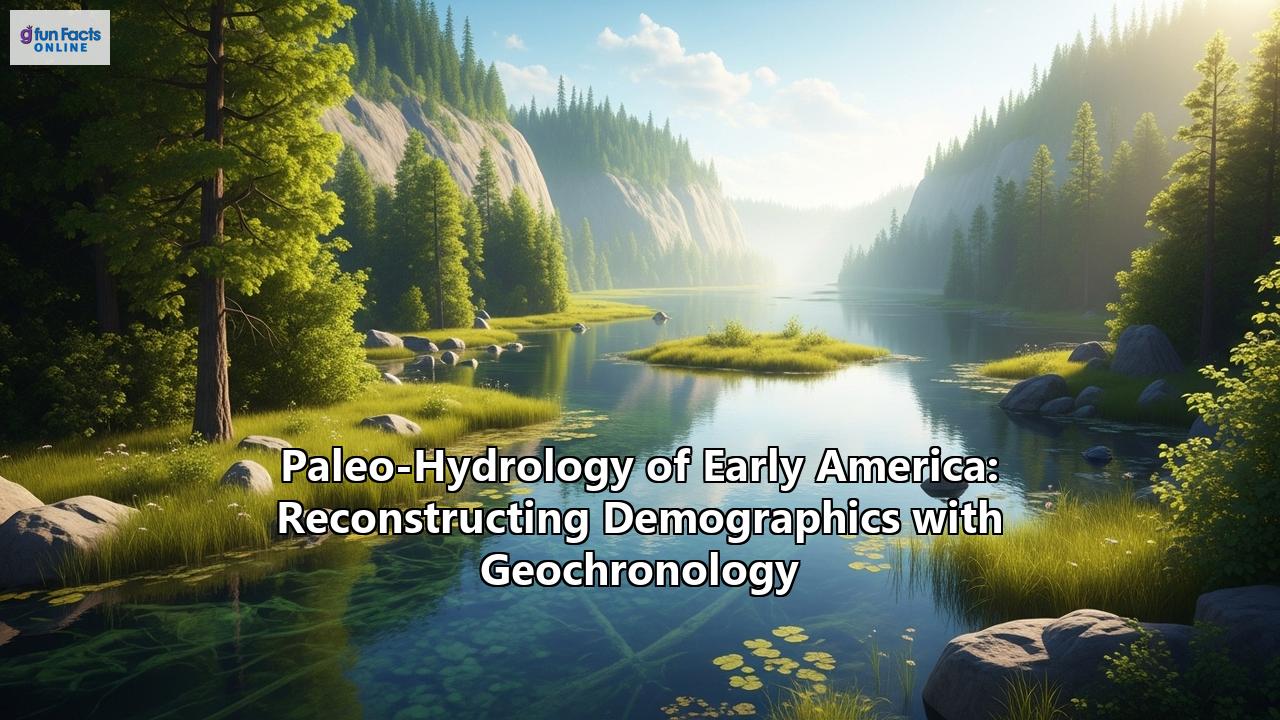 Paleo-Hydrology of Early America: Reconstructing Demographics with Geochronology