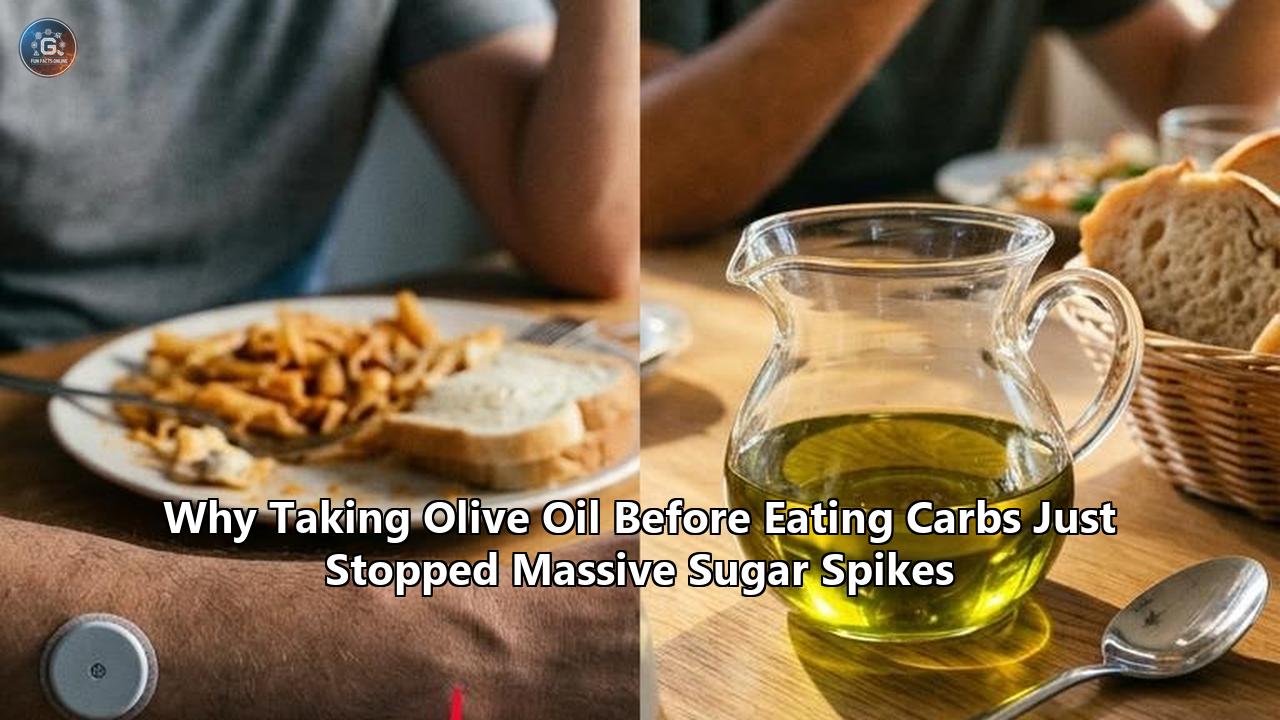Why Taking Olive Oil Before Eating Carbs Just Stopped Massive Sugar Spikes