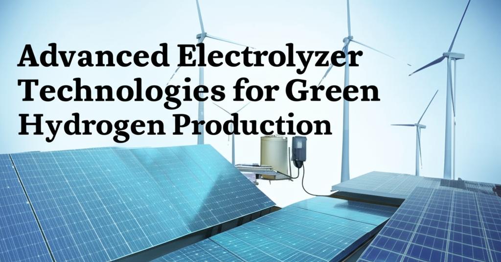 Advanced Electrolyzer Technologies for Green Hydrogen Production