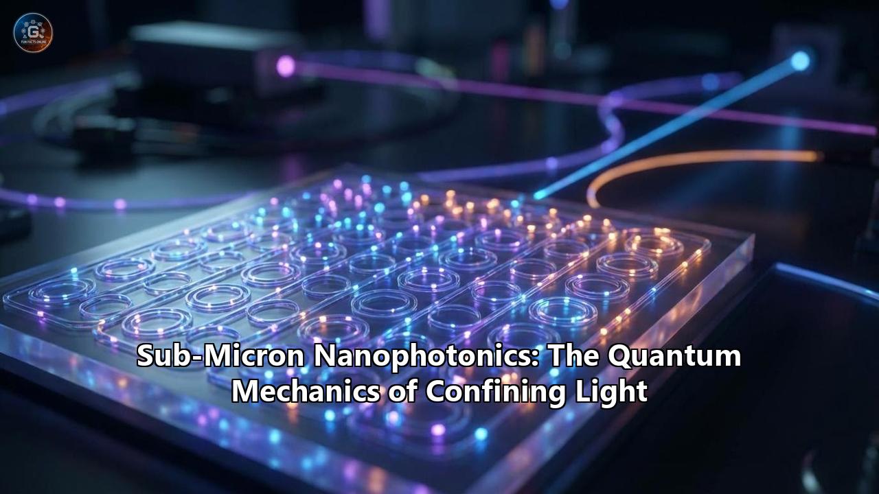 Sub-Micron Nanophotonics: The Quantum Mechanics of Confining Light