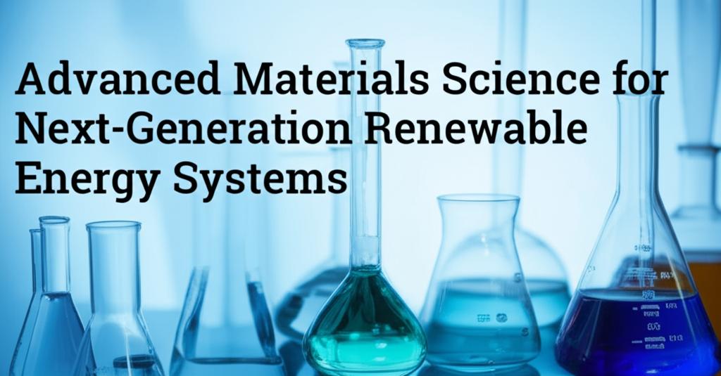 Advanced Materials Science for Next-Generation Renewable Energy Systems