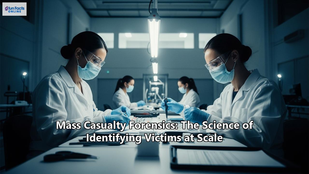 Mass Casualty Forensics: The Science of Identifying Victims at Scale
