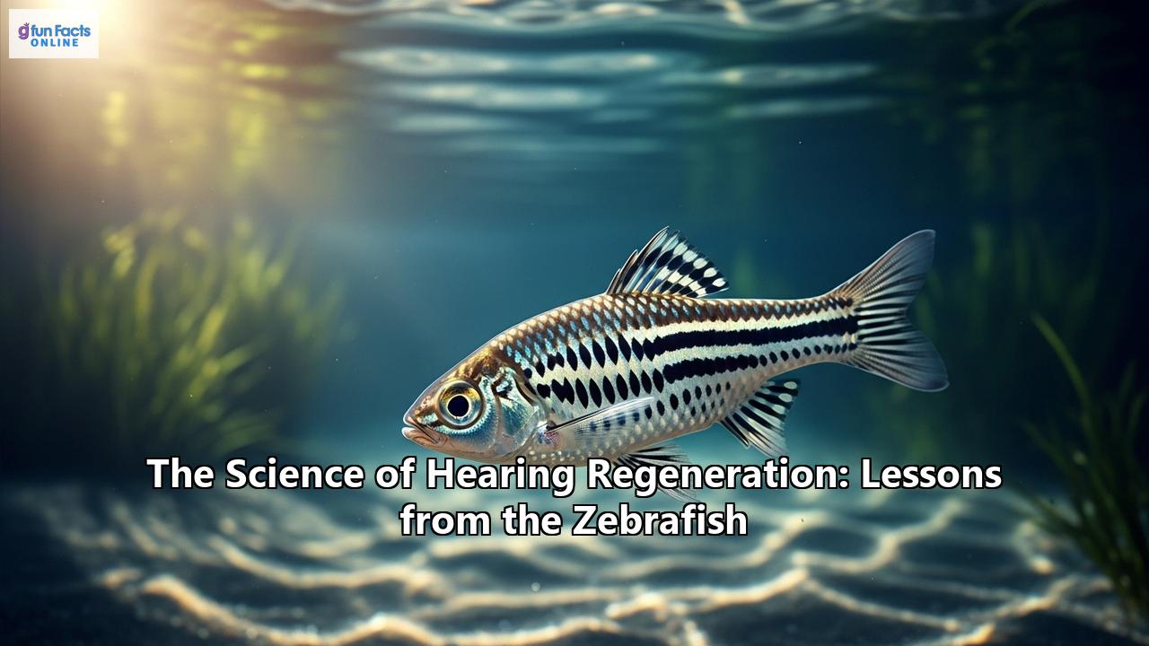 The Science of Hearing Regeneration: Lessons from the Zebrafish