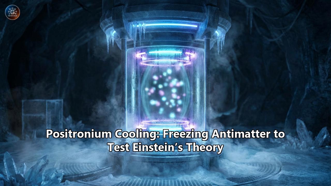 Positronium Cooling: Freezing Antimatter to Test Einstein’s Theory