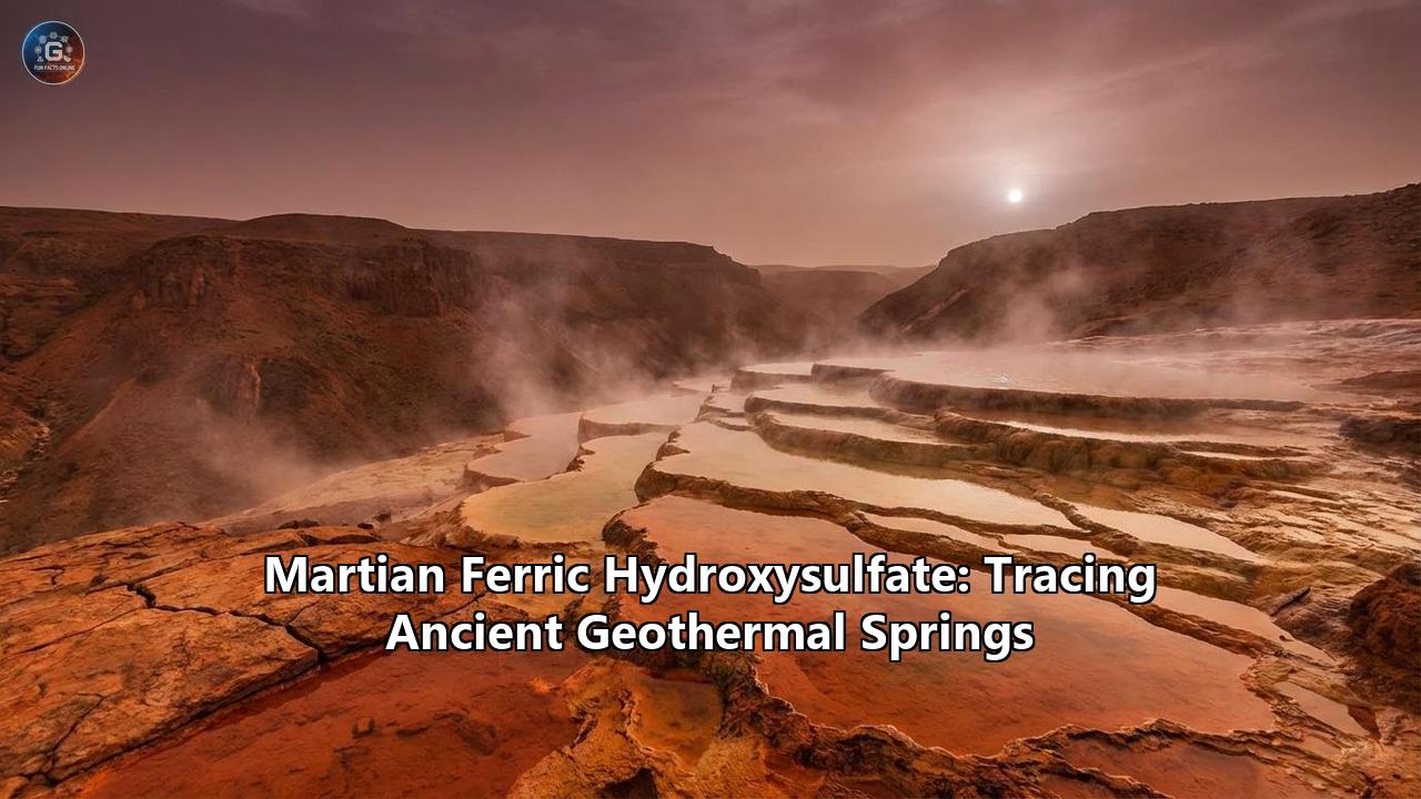 Martian Ferric Hydroxysulfate: Tracing Ancient Geothermal Springs