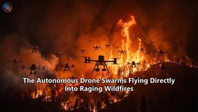 The Autonomous Drone Swarms Flying Directly Into Raging Wildfires