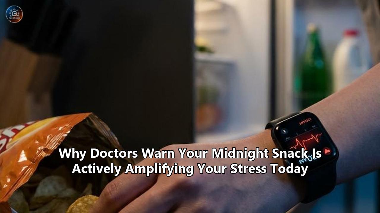 Why Doctors Warn Your Midnight Snack Is Actively Amplifying Your Stress Today