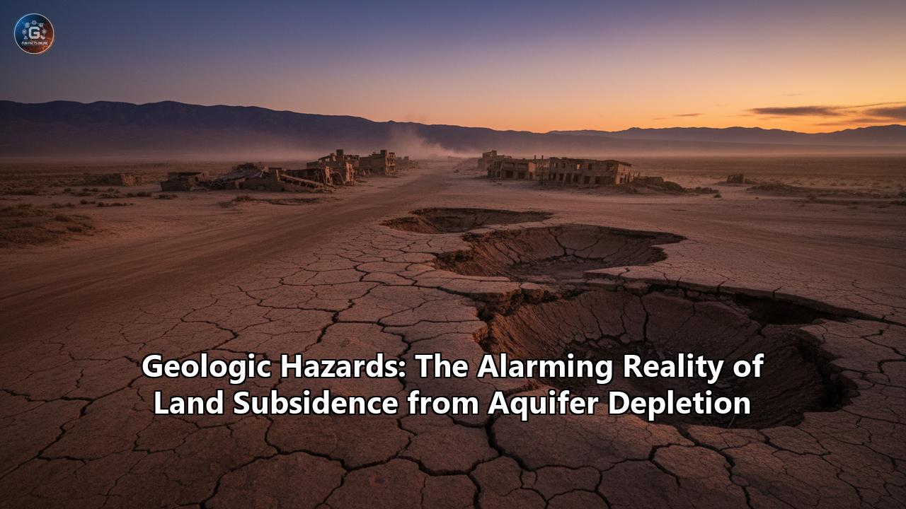 Geologic Hazards: The Alarming Reality of Land Subsidence from Aquifer Depletion
