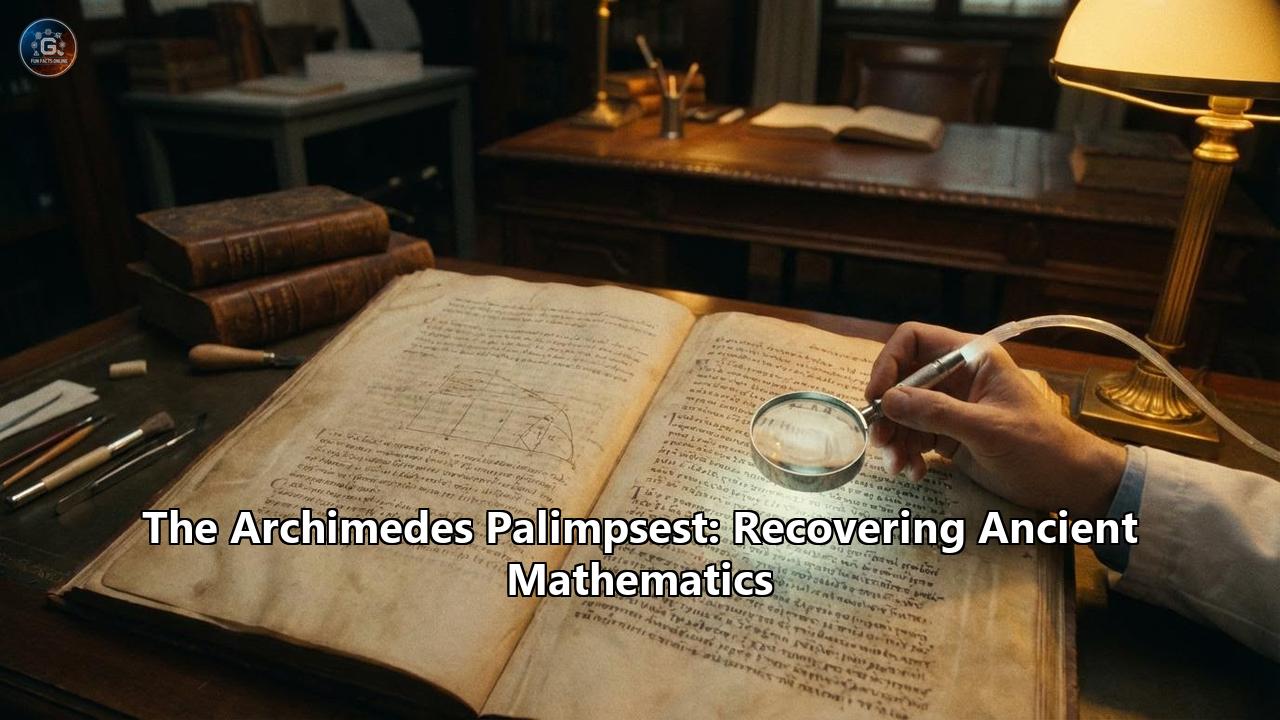 The Archimedes Palimpsest: Recovering Ancient Mathematics