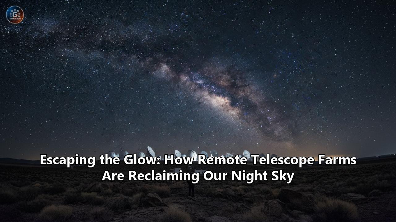 Escaping the Glow: How Remote Telescope Farms Are Reclaiming Our Night Sky