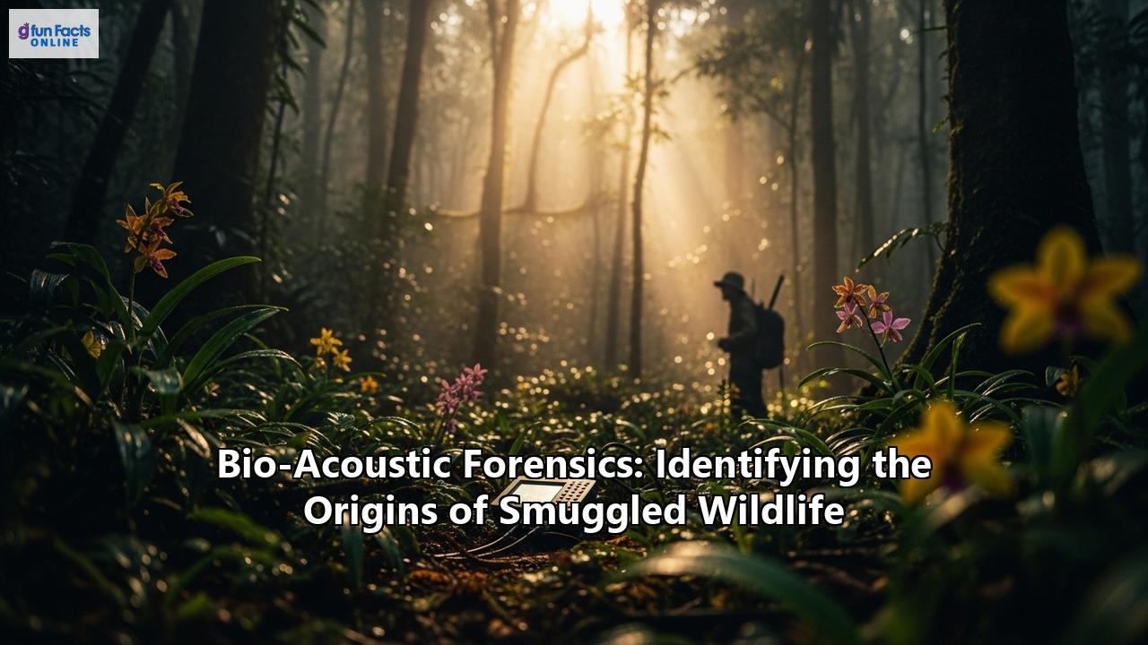 Bio-Acoustic Forensics: Identifying the Origins of Smuggled Wildlife