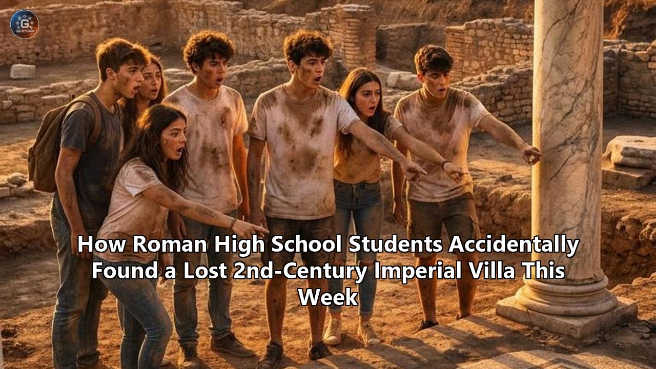 How Roman High School Students Accidentally Found a Lost 2nd-Century Imperial Villa This Week