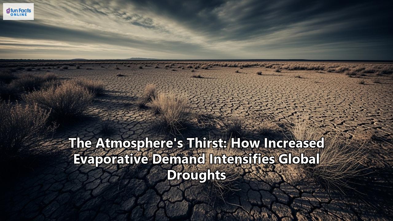 The Atmosphere's Thirst: How Increased Evaporative Demand Intensifies Global Droughts