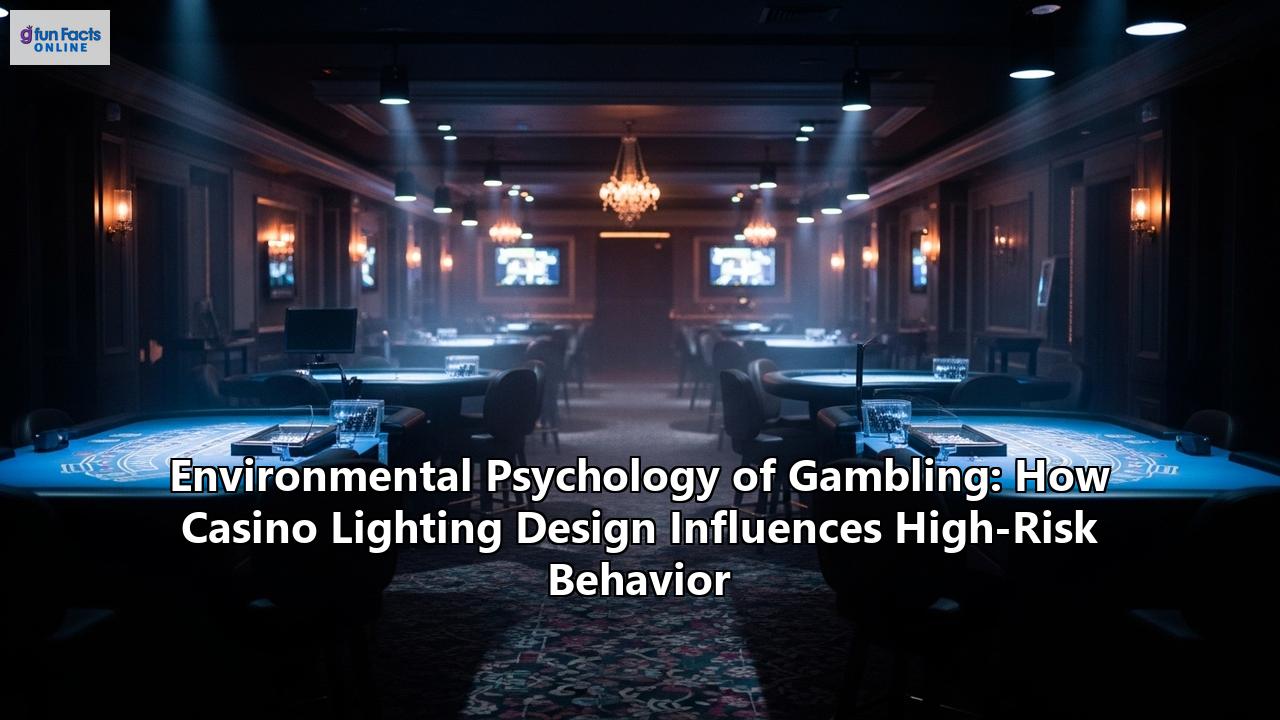 Environmental Psychology of Gambling: How Casino Lighting Design Influences High-Risk Behavior