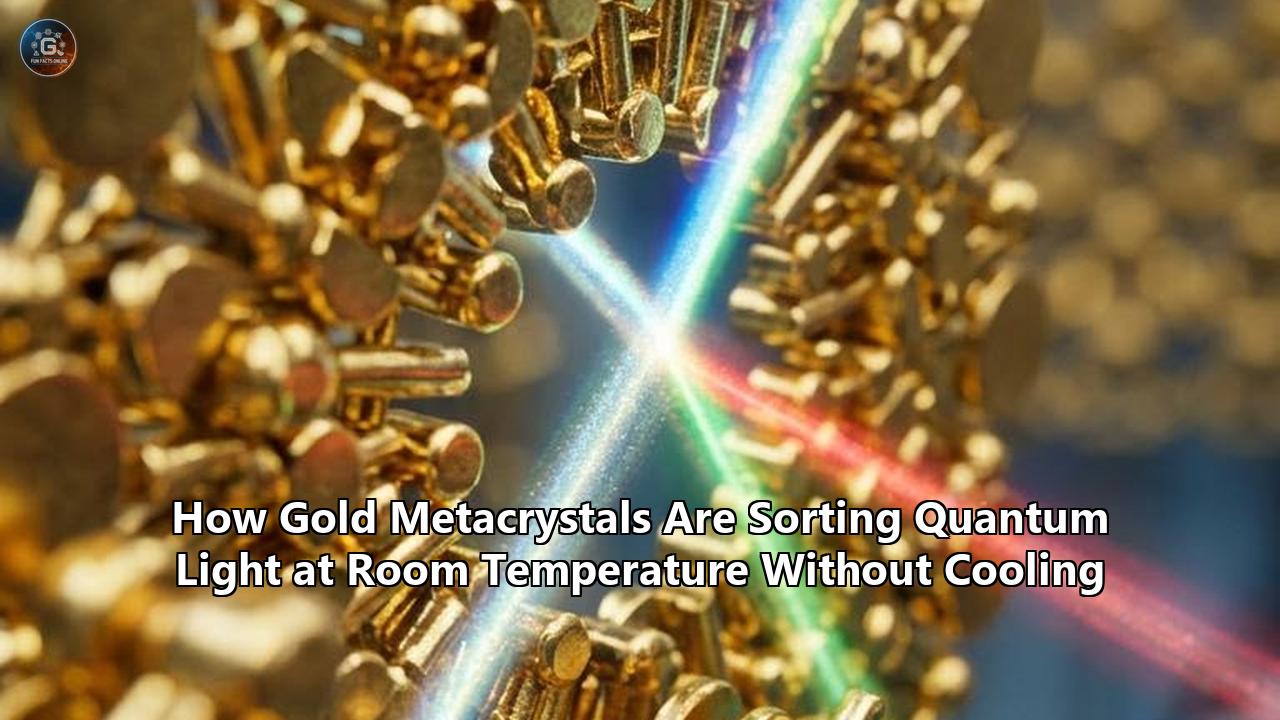 How Gold Metacrystals Are Sorting Quantum Light at Room Temperature Without Cooling