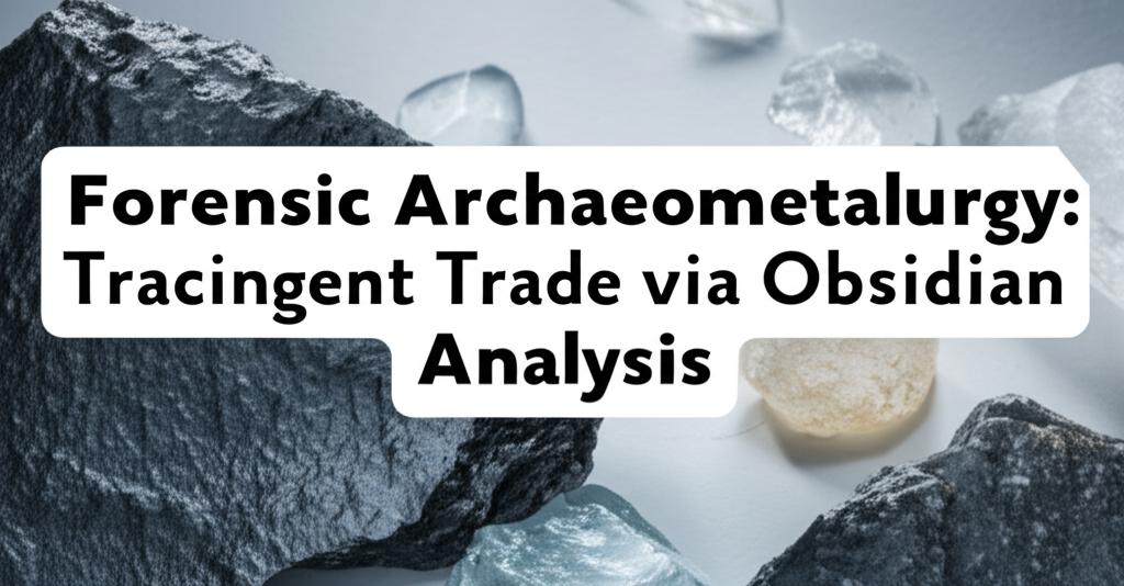 Forensic Archaeometallurgy: Tracing Ancient Trade via Obsidian Analysis.