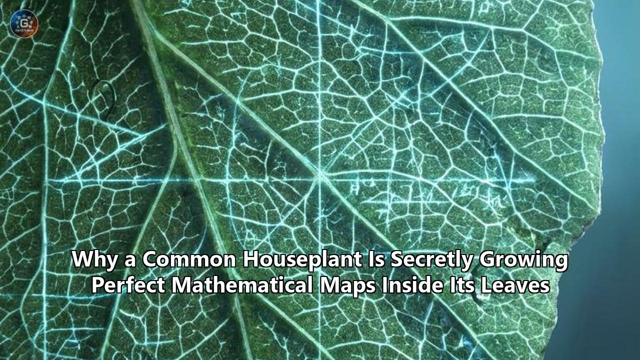 Why a Common Houseplant Is Secretly Growing Perfect Mathematical Maps Inside Its Leaves