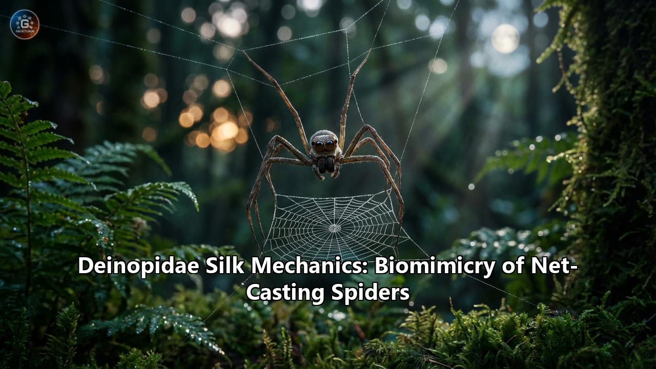 Deinopidae Silk Mechanics: Biomimicry of Net-Casting Spiders