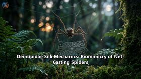 Deinopidae Silk Mechanics: Biomimicry of Net-Casting Spiders