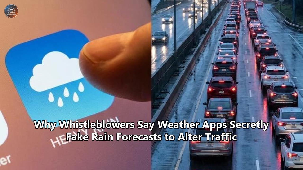 Why Whistleblowers Say Weather Apps Secretly Fake Rain Forecasts to Alter Traffic