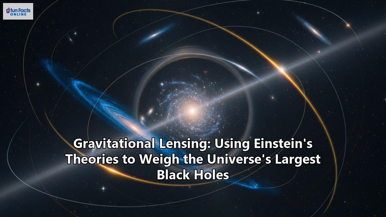 Gravitational Lensing: Using Einstein's Theories to Weigh the Universe's Largest Black Holes