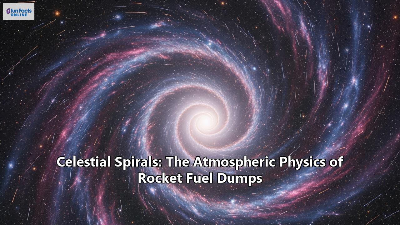 Celestial Spirals: The Atmospheric Physics of Rocket Fuel Dumps