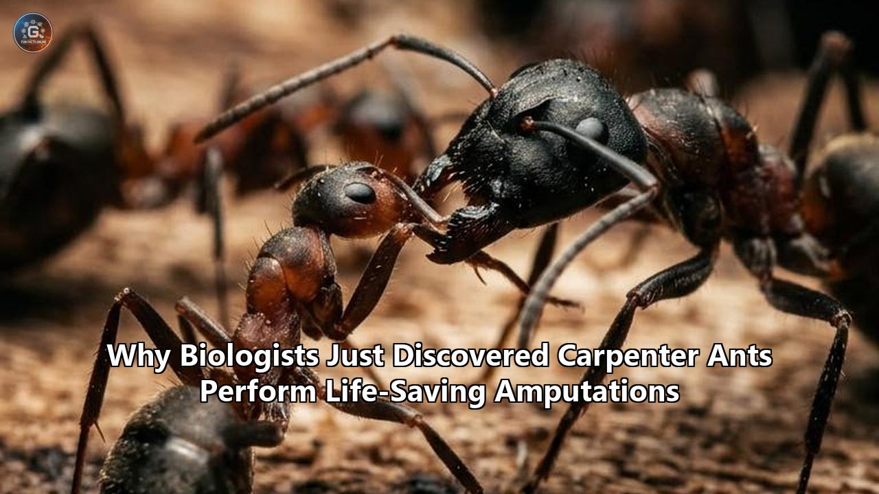 Why Biologists Just Discovered Carpenter Ants Perform Life-Saving Amputations