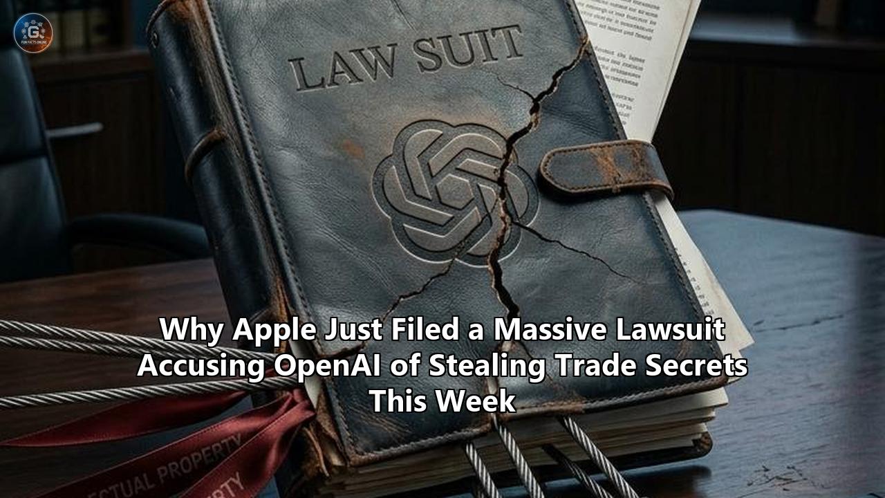Why Apple Just Filed a Massive Lawsuit Accusing OpenAI of Stealing Trade Secrets This Week
