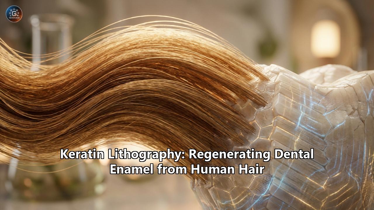 Keratin Lithography: Regenerating Dental Enamel from Human Hair