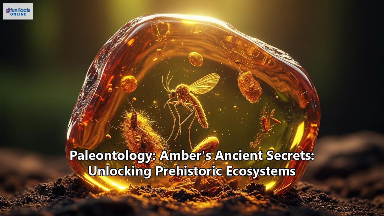Paleontology: Amber's Ancient Secrets: Unlocking Prehistoric Ecosystems