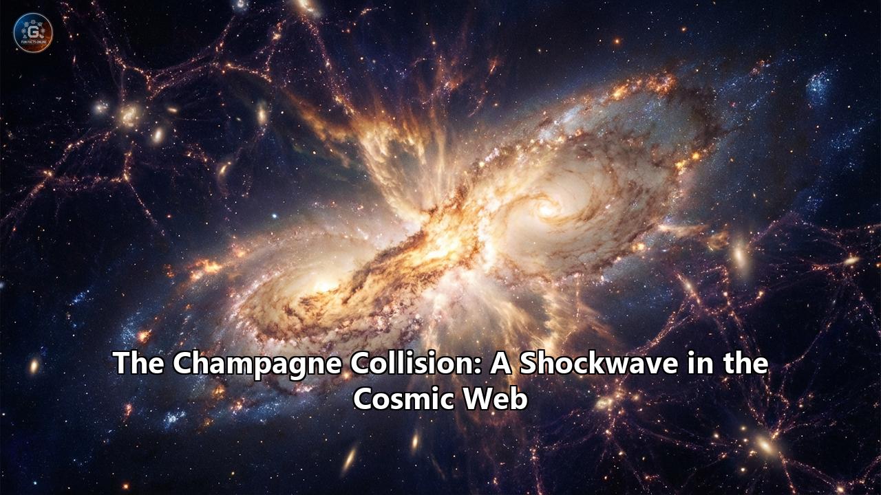 The Champagne Collision: A Shockwave in the Cosmic Web