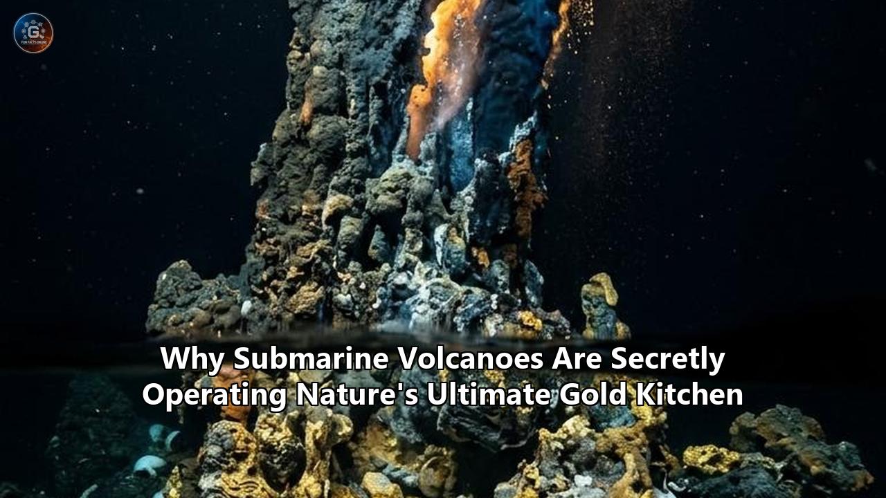 Why Submarine Volcanoes Are Secretly Operating Nature's Ultimate Gold Kitchen