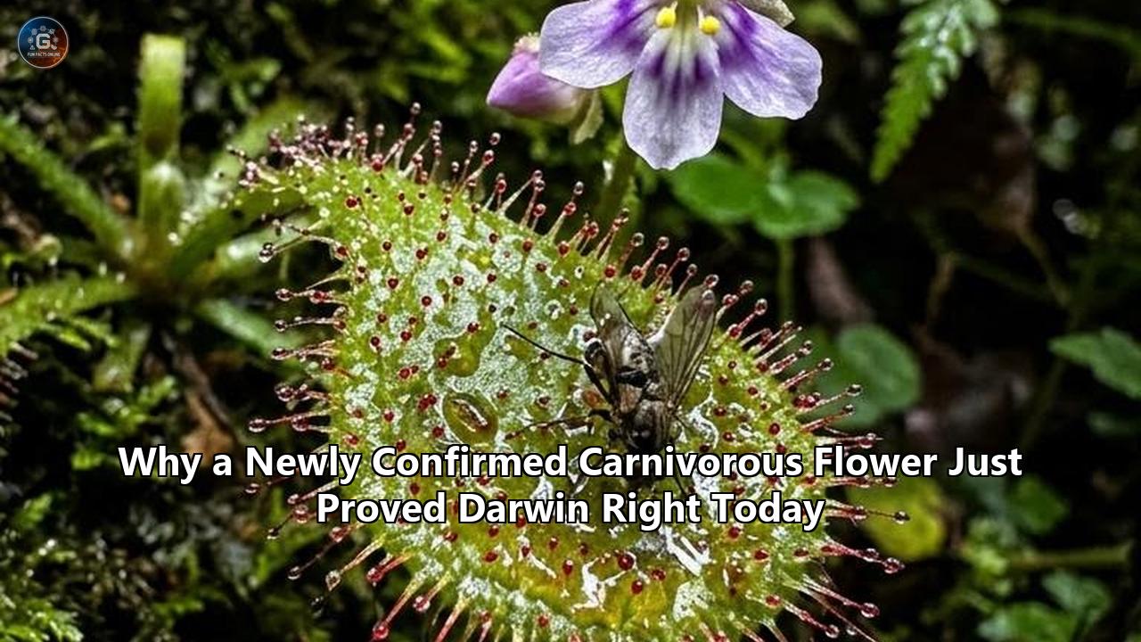 Why a Newly Confirmed Carnivorous Flower Just Proved Darwin Right Today